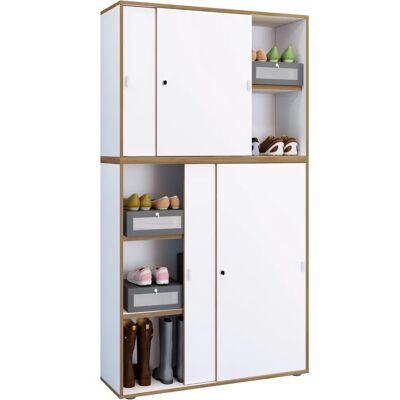 Armoire à dossiers Salia Blanc VCM avec Portes Coulissantes - Publicité Armoire à dossiers Salia Blanc VCM avec Portes Coulissantes - Publicité