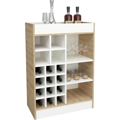 VCM Esilo Unterschrank - 100x70x38cm Weiß/Sonoma Eiche Küchenregal VCM Esilo Unterschrank - 100x70x38cm Weiß/Sonoma Eiche Küchenregal