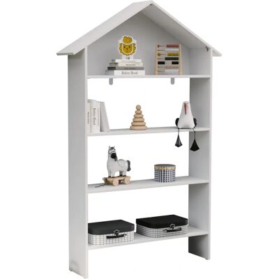 Malusa Vcm Kinderregal - Einfaches Hausdesign - 160cm Malusa Vcm Kinderregal - Einfaches Hausdesign - 160cm