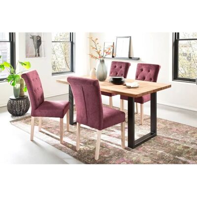 MCA LIVING Lincoln Beigener Massivholztisch - Esstisch MCA LIVING Lincoln Beigener Massivholztisch - Esstisch