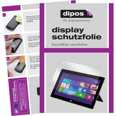 Dipos - Crystalclear - Surface 3 - 3 Stück - Displayschutzfolie Dipos - Crystalclear - Surface 3 - 3 Stück - Displayschutzfolie