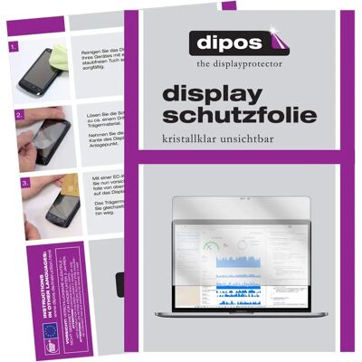Dipos Crystalclear 15.40" 16:10 - Notebook Schutzfolie Dipos Crystalclear 15.40" 16:10 - Notebook Schutzfolie