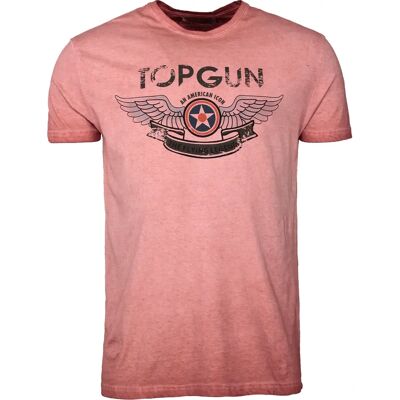 Top Gun TG20191039 Rood Korte Mouw T-Shirt - T-Shirt Top Gun TG20191039 Rood Korte Mouw T-Shirt - T-Shirt