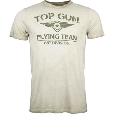 Top Gun TG20191041 Olijf Groen Kort Mouw T-Shirt Top Gun TG20191041 Olijf Groen Kort Mouw T-Shirt