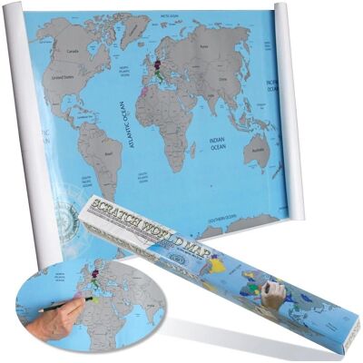 SAFE Weltkarte zum Freirubbeln - Karte - 88x52cm - Bildung SAFE Weltkarte zum Freirubbeln - Karte - 88x52cm - Bildung