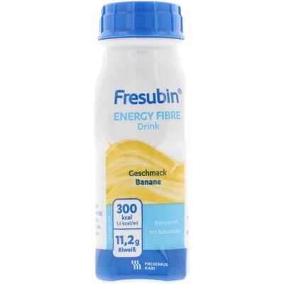 Fresubin - Energy Fibre Banane Aufbaukost - Banane - 400 kcal pro Flasche - Drink Fresubin - Energy Fibre Banane Aufbaukost - Banane - 400 kcal pro Flasche - Drink