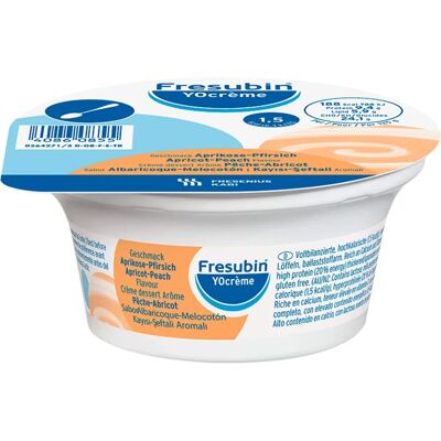 Fresubin Yocreme Abricot Pêche 500 g - Aliment Médical - Publicité Fresubin Yocreme Abricot Pêche 500 g - Aliment Médical - Publicité