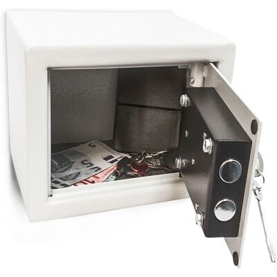 Relaxdays - Mini Safe 23x17x17 cm - Chrome steel - Gray - Safe Relaxdays - Mini Safe 23x17x17 cm - Chrome steel - Gray - Safe
