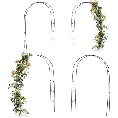Relaxdays Arche de Jardin - Support pour Plantes Grimpantes - 240x140x38cm - Vert - Publicité Relaxdays Arche de Jardin - Support pour Plantes Grimpantes - 240x140x38cm - Vert - Publicité