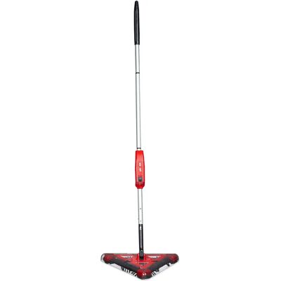 Relaxdays Elektrischer Besen - Dreieckig, Kabellos, Akku, 4 Bürsten - Rot/Schwarz Relaxdays Elektrischer Besen - Dreieckig, Kabellos, Akku, 4 Bürsten - Rot/Schwarz
