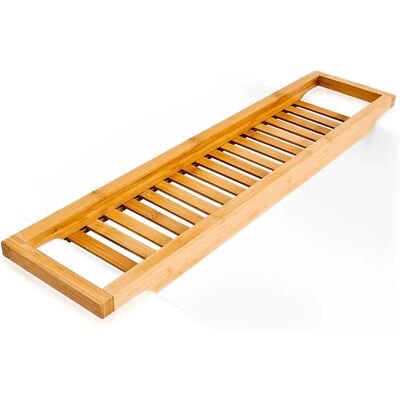 Relaxdays Bathtub Tray - Natural Bamboo - Fits Standard Bathtubs Relaxdays Bathtub Tray - Natural Bamboo - Fits Standard Bathtubs