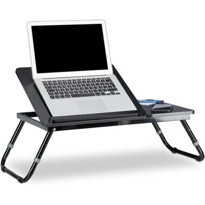Relaxdays Laptopbord - Justerbart, Fällbart, Svart Relaxdays Laptopbord - Justerbart, Fällbart, Svart