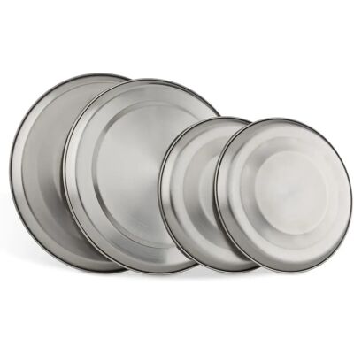 Relaxdays Stainless Steel Stove Covers Set - Fits Standard Electric Cooktops Relaxdays Stainless Steel Stove Covers Set - Fits Standard Electric Cooktops