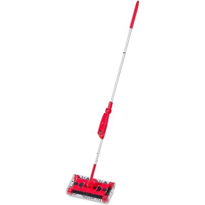 Relaxdays Scopa elettrica senza filo - Regolabile 126cm - Rosso/Argento Relaxdays Scopa elettrica senza filo - Regolabile 126cm - Rosso/Argento
