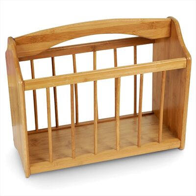 Relaxdays Porte-revues en Bambou - DIN A4 Compatible - Rangement Élégant - Publicité Relaxdays Porte-revues en Bambou - DIN A4 Compatible - Rangement Élégant - Publicité