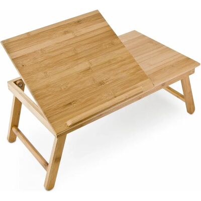 Relaxdays Support pour Laptop - Table en Bambou Ajustable Relaxdays Support pour Laptop - Table en Bambou Ajustable