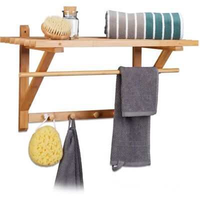 Perchero de Pared Relaxdays - Madera Natural Perchero de Pared Relaxdays - Madera Natural