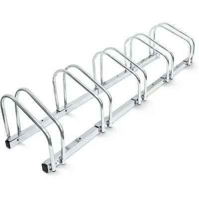 Relaxdays Fahrradständer - Für 5 Fahrräder - Wand- oder Bodenmontage - Wetterfest Relaxdays Fahrradständer - Für 5 Fahrräder - Wand- oder Bodenmontage - Wetterfest