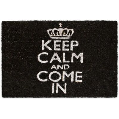 Relaxdays Black Coco Doormat - Indoor/Outdoor Rectangular Mat Relaxdays Black Coco Doormat - Indoor/Outdoor Rectangular Mat
