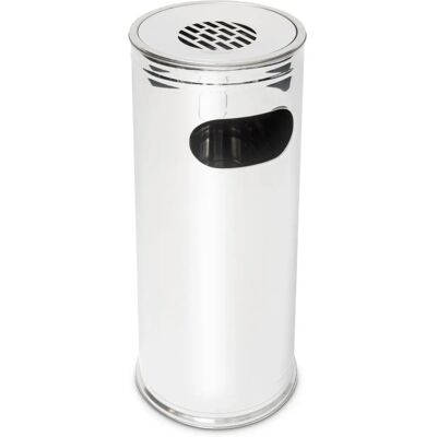 Relaxdays RVS buiten-asbak met 43L bak - 75cm hoog Relaxdays RVS buiten-asbak met 43L bak - 75cm hoog