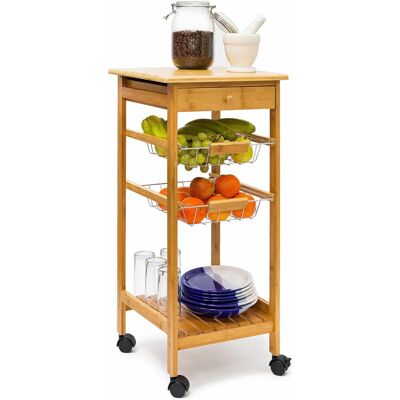 Relaxdays 10019165 Food Service Cart - Servierwagen Relaxdays 10019165 Food Service Cart - Servierwagen