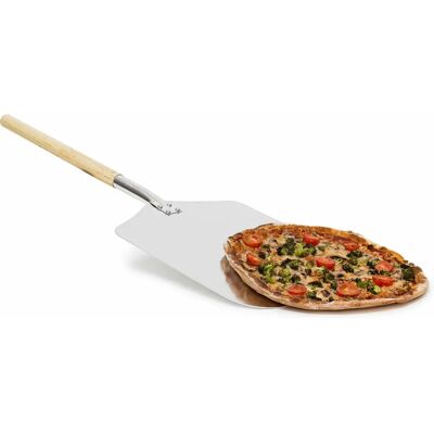 Relaxdays Pizza Peel - Rectangle Wooden Metal Handle Pizza Accessory Relaxdays Pizza Peel - Rectangle Wooden Metal Handle Pizza Accessory