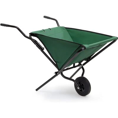 RELAXDAYS Tuingereedschapskar - Opvouwbaar, 56L, Groen RELAXDAYS Tuingereedschapskar - Opvouwbaar, 56L, Groen