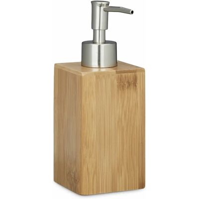 Relaxdays Bambus Tvål Dispenser - 240ml, manuell Relaxdays Bambus Tvål Dispenser - 240ml, manuell
