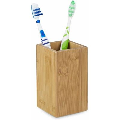 Relaxdays 10020226 bambu tandborstmugg - Tandborstmugg, naturlig bambudesign, 11x6,5x6,5 cm Relaxdays 10020226 bambu tandborstmugg - Tandborstmugg, naturlig bambudesign, 11x6,5x6,5 cm