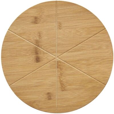 Relaxdays Bambus runder Pizzateller - 33cm Relaxdays Bambus runder Pizzateller - 33cm