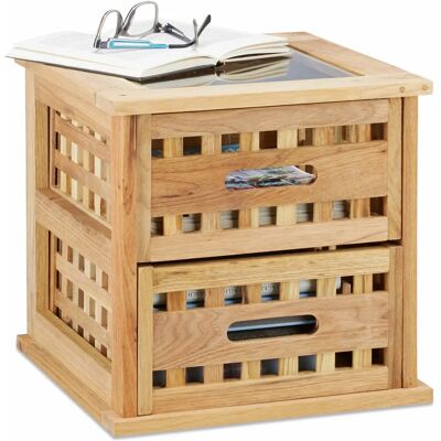 Relaxdays 10020649 Sidobord - Naturlig träfinish Relaxdays 10020649 Sidobord - Naturlig träfinish