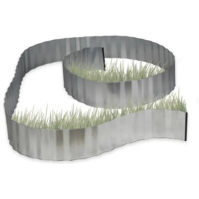 Relaxdays Gartenzaun - Verzinkter Metallrand - Flexibel 5m x 16cm Relaxdays Gartenzaun - Verzinkter Metallrand - Flexibel 5m x 16cm