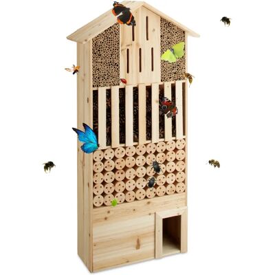Relaxdays Insectenhotel Beige XXL - Insectenhotel Relaxdays Insectenhotel Beige XXL - Insectenhotel