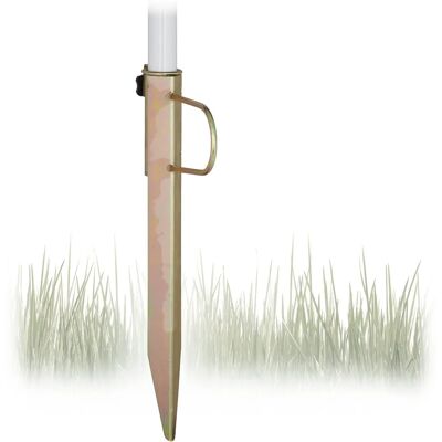 Relaxdays Support pour Parasol de Jardin - Acier Zincé - 32mm Max Diamètre - Publicité Relaxdays Support pour Parasol de Jardin - Acier Zincé - 32mm Max Diamètre - Publicité