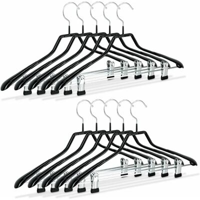 Relaxdays 10021078 perchas - Ganchos antideslizantes metálicos negros Relaxdays 10021078 perchas - Ganchos antideslizantes metálicos negros