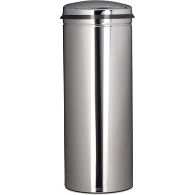 Relaxdays Edelstahl-Sensor-Mülleimer - 50L Rund Modernes Design Relaxdays Edelstahl-Sensor-Mülleimer - 50L Rund Modernes Design