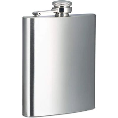 RELAXDAYS Stainless Steel Travel Flask - 200ml - Silver - Drink Flask RELAXDAYS Stainless Steel Travel Flask - 200ml - Silver - Drink Flask