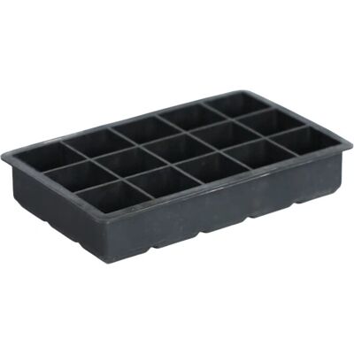 Relaxdays 10021452 Forma de silicone para gelo, sem BPA, preta Relaxdays 10021452 Forma de silicone para gelo, sem BPA, preta