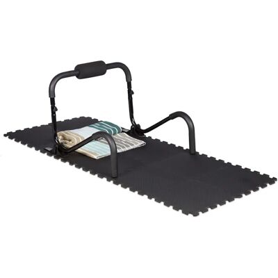 Relaxdays Alfombra de Goma Puzzle Negra - Protección para Gimnasio Relaxdays Alfombra de Goma Puzzle Negra - Protección para Gimnasio