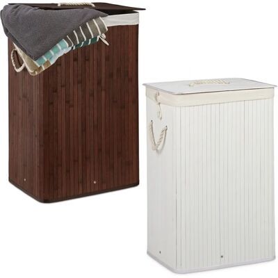 RELAXDAYS - Bambù Rectangular - 83 L - Laundry hamper set RELAXDAYS - Bambù Rectangular - 83 L - Laundry hamper set