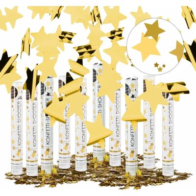 Relaxdays Pó de & Confetti - Poppers de Ouro - 6-8m - Casamento, Aniversário Relaxdays Pó de & Confetti - Poppers de Ouro - 6-8m - Casamento, Aniversário
