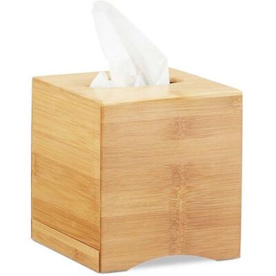 Relaxdays Bambus Taschentuchbox - Natur Badezimmerdeko Relaxdays Bambus Taschentuchbox - Natur Badezimmerdeko