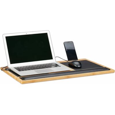 Relaxdays Bambus Laptop-Ständer - Ergonomischer Bett-Tisch für Notebooks bis 17 Zoll Relaxdays Bambus Laptop-Ständer - Ergonomischer Bett-Tisch für Notebooks bis 17 Zoll