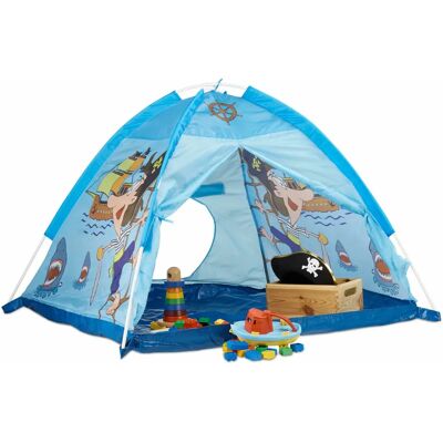 Relaxdays Tente de Jeu Pirate Bleue - Tente de Jeu - Publicité Relaxdays Tente de Jeu Pirate Bleue - Tente de Jeu - Publicité