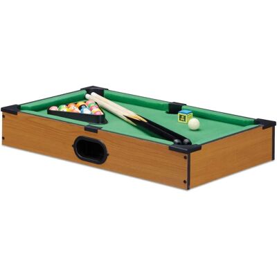 Relaxdays Mini Pooltafel - Compacte Gezinsbiljard in Groen Relaxdays Mini Pooltafel - Compacte Gezinsbiljard in Groen