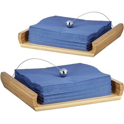 RELAXDAYS Bamboo Napkin Holder - Table Decor for Outdoor Parties RELAXDAYS Bamboo Napkin Holder - Table Decor for Outdoor Parties
