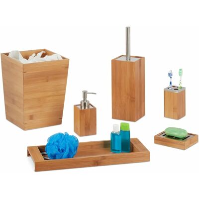 Relaxdays 10022772 Badaccessoires - Badezimmer-Set Relaxdays 10022772 Badaccessoires - Badezimmer-Set