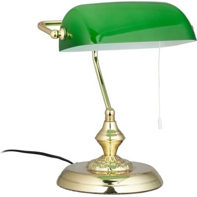 RELAXDAYS Vintage Zielona Lampka Biurkowa - Oświetlenie Biurka RELAXDAYS Vintage Zielona Lampka Biurkowa - Oświetlenie Biurka