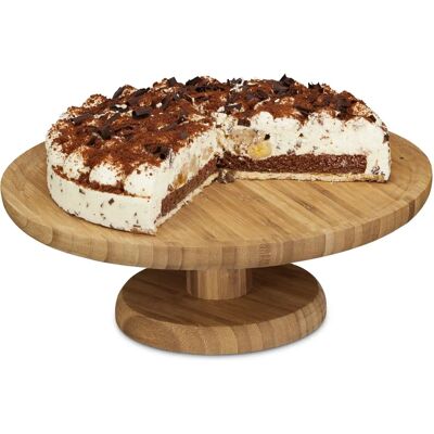 Relaxdays Bamboo Cake Stand Set 2 - Cake Type Relaxdays Bamboo Cake Stand Set 2 - Cake Type