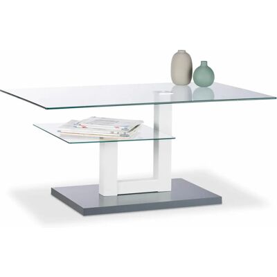 Relaxdays 10023138 Glastisch mit Ablage Relaxdays 10023138 Glastisch mit Ablage